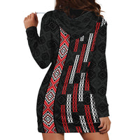 Roimata Toroa Maori Taniko Inspired New Zealand Hoodie Dress