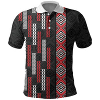 Roimata Toroa Maori Taniko Inspired New Zealand Polo Shirt