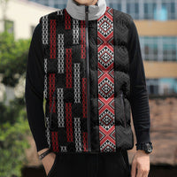 Roimata Toroa Maori Taniko Inspired New Zealand Sleeveless Puffer Jacket