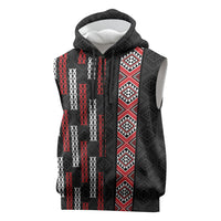Roimata Toroa Maori Taniko Inspired New Zealand Sleeveless Zip Hoodie