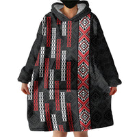 Roimata Toroa Maori Taniko Inspired New Zealand Wearable Blanket Hoodie