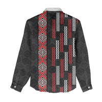 Roimata Toroa Maori Taniko Inspired New Zealand Women Casual Shirt