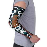 New Zealand Whakairo Arm Sleeves Tiki Maori Carving Taniko Motifs