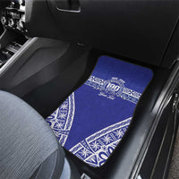 Personalised Queen Salote College Car Mats Kolisi Fefine 100th Anniversary Kupesi Blue - Polynesian Pride