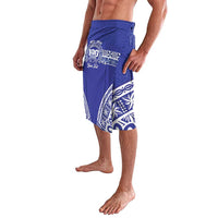Personalised Queen Salote College Lavalava Kolisi Fefine 100th Anniversary Kupesi Blue - Polynesian Pride