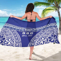Personalised Queen Salote College Sarong Kolisi Fefine 100th Anniversary Kupesi Blue - Polynesian Pride