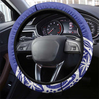 Queen Salote College Steering Wheel Cover Kolisi Fefine 100th Anniversary Kupesi Blue - Polynesian Pride