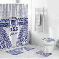 Personalised Queen Salote College Bathroom Set Kolisi Fefine 100th Anniversary Kupesi White - Polynesian Pride
