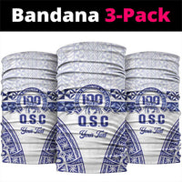 Personalised Queen Salote College Neck Gaiter Kolisi Fefine 100th Anniversary Kupesi White - Polynesian Pride