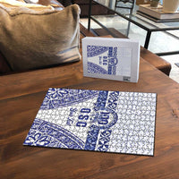 Personalised Queen Salote College Puzzle Kolisi Fefine 100th Anniversary Kupesi White - Polynesian Pride