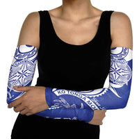 Personalised Queen Salote College Arm Sleeves QSC Est 1926 Ngatu Pattern - Polynesian Pride
