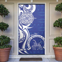 Personalised Queen Salote College Door Cover QSC Est 1926 Ngatu Pattern - Polynesian Pride
