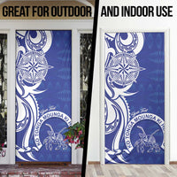 Personalised Queen Salote College Door Cover QSC Est 1926 Ngatu Pattern - Polynesian Pride