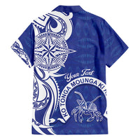 Personalised Queen Salote College Family Matching Off Shoulder Short Dress and Hawaiian Shirt QSC Est 1926 Ngatu Pattern - Polynesian Pride