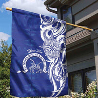 Personalised Queen Salote College Garden Flag QSC Est 1926 Ngatu Pattern - Polynesian Pride