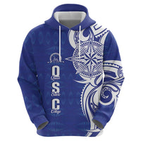 Personalised Queen Salote College Hoodie QSC Est 1926 Ngatu Pattern - Polynesian Pride