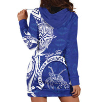 Personalised Queen Salote College Hoodie Dress QSC Est 1926 Ngatu Pattern - Polynesian Pride
