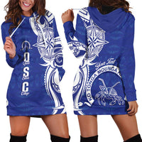 Personalised Queen Salote College Hoodie Dress QSC Est 1926 Ngatu Pattern - Polynesian Pride