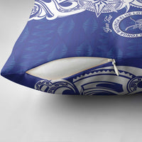 Personalised Queen Salote College Pillow Cover QSC Est 1926 Ngatu Pattern - Polynesian Pride