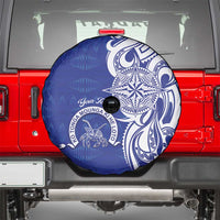 Personalised Queen Salote College Spare Tire Cover QSC Est 1926 Ngatu Pattern - Polynesian Pride