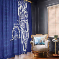 Personalised Queen Salote College Window Curtain QSC Est 1926 Ngatu Pattern LT14 - Polynesian Pride