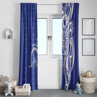 Personalised Queen Salote College Window Curtain QSC Est 1926 Ngatu Pattern LT14 - Polynesian Pride