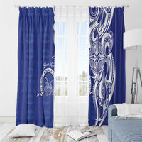 Personalised Queen Salote College Window Curtain QSC Est 1926 Ngatu Pattern LT14 - Polynesian Pride