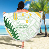 Samoa Ua Potopoto Beach Blanket SUP Est 2025 Samoan Pattern - Polynesian Pride