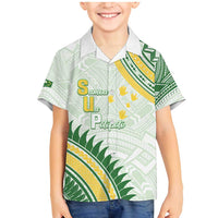 Personalised Samoa Ua Potopoto Family Matching Mermaid Dress and Hawaiian Shirt SUP Est 2025 Samoan Pattern - Polynesian Pride