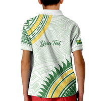 Personalised Samoa Ua Potopoto Kid Polo Shirt SUP Est 2025 Samoan Pattern - Polynesian Pride