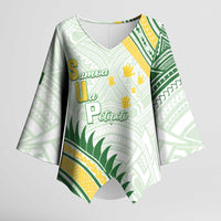 Personalised Samoa Ua Potopoto Kimono Sleeve Blouse SUP Est 2025 Samoan Pattern - Polynesian Pride