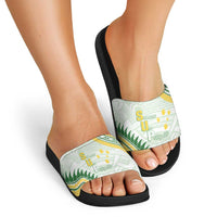 Samoa Ua Potopoto Slide Sandals SUP Est 2025 Samoan Pattern - Polynesian Pride