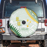 Samoa Ua Potopoto Spare Tire Cover SUP Est 2025 Samoan Pattern - Polynesian Pride