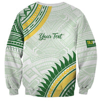 Personalised Samoa Ua Potopoto Sweatshirt SUP Est 2025 Samoan Pattern - Polynesian Pride