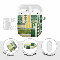 Samoa Uniting Party AirPods Case SUP Est 2025 Siapo Pattern - Polynesian Pride