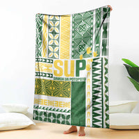 Samoa Uniting Party Blanket SUP Est 2025 Siapo Pattern - Polynesian Pride
