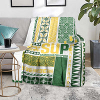 Samoa Uniting Party Blanket SUP Est 2025 Siapo Pattern - Polynesian Pride