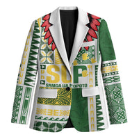 Samoa Uniting Party Blazer SUP Est 2025 Siapo Pattern - Polynesian Pride