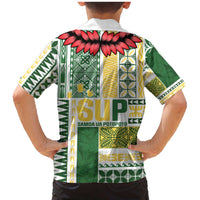 Samoa Uniting Party Family Matching Mermaid Dress and Hawaiian Shirt SUP Est 2025 Siapo Pattern - Polynesian Pride