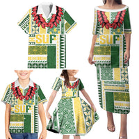 Samoa Uniting Party Family Matching Puletasi and Hawaiian Shirt SUP Est 2025 Siapo Pattern - Polynesian Pride