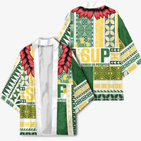 Samoa Uniting Party Kimono SUP Est 2025 Siapo Pattern - Polynesian Pride