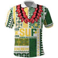 Samoa Uniting Party Polo Shirt SUP Est 2025 Siapo Pattern - Polynesian Pride