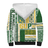 Samoa Uniting Party Sherpa Hoodie SUP Est 2025 Siapo Pattern - Polynesian Pride
