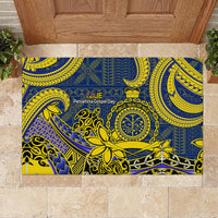 Niue Peniamina Gospel Day Rubber Doormat Unique Niean Hiapo LT14 - Polynesian Pride