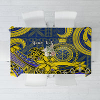 Personalised Niue Peniamina Gospel Day Tablecloth Unique Niean Hiapo LT14 Blue - Polynesian Pride
