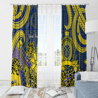 Personalised Niue Peniamina Gospel Day Window Curtain Unique Niean Hiapo LT14 - Polynesian Pride