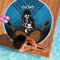 Fiji Tapa Rugby Beach Blanket Pacific 2023 Go Fijian Bati LT14 - Wonder Print Shop