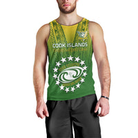 Custom Cook Islands Rugby Men Tank Top Pacific 2023 Go The Kukis LT14 - Polynesian Pride