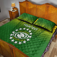 Custom Cook Islands Rugby Quilt Bed Set Pacific 2023 Go The Kukis LT14 - Polynesian Pride