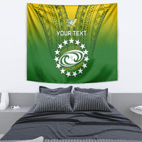 Custom Cook Islands Rugby Tapestry Pacific 2023 Go The Kukis LT14 - Polynesian Pride